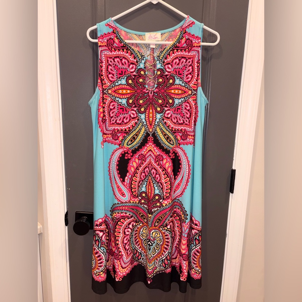 Ivy Lane Vibrant Lightweight Bright Summer Sleeveless Sun Dress